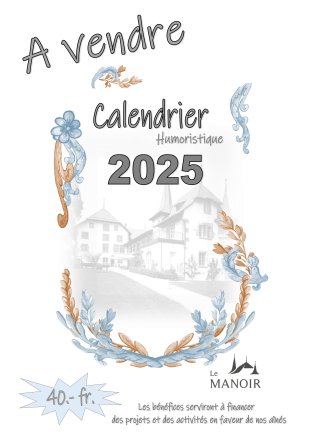 Image Calendrier humoristique 2025 !